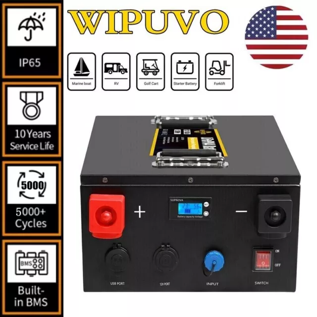 Solar 12V 100Ah Lithium LiFePO4 Battery Deep Cycle System BMS RV Marine Off-grid Solar 12V 100Ah Lithium LiFePO4 Battery Deep Cycle System BMS RV Marine Off-grid