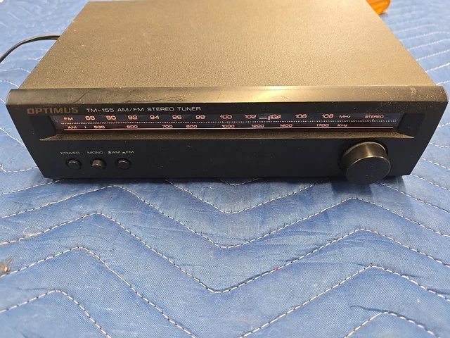 OPTIMUS TM-155 MINI Compact AM/FM Stereo Tuner Tested Works $50.00 ...