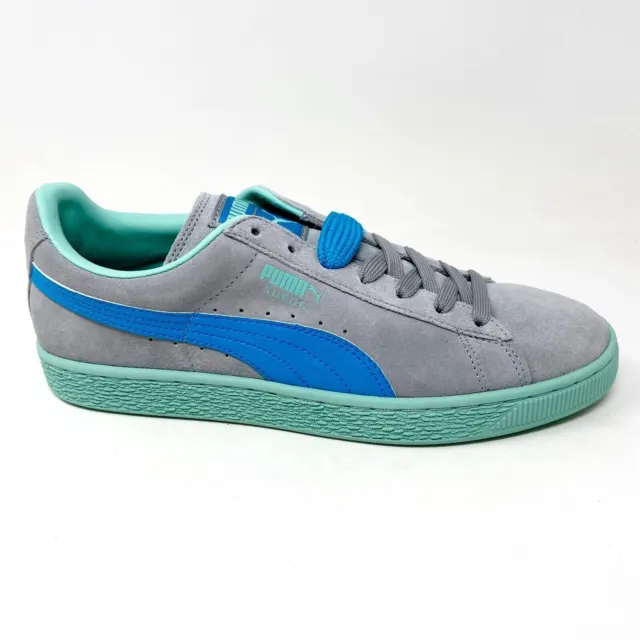 Puma Suede Classic + LFS Limestone Atomic Blue Holiday Mens Sneakers 356328 13