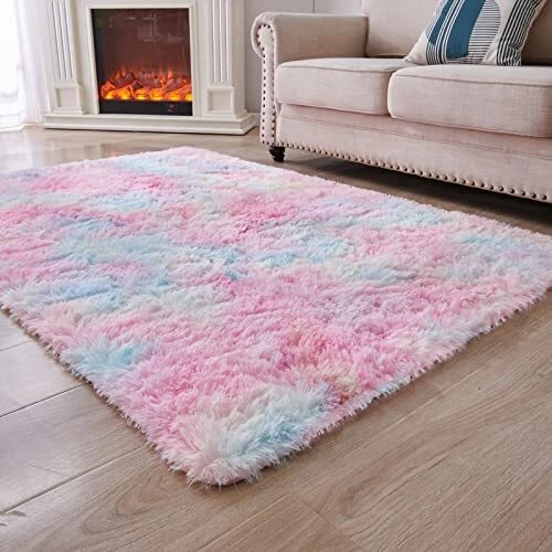 ANVARUG 3x5 Feet Small Area Rug, Upgrade Anti-Skid Durable Rectangular Cozy R...