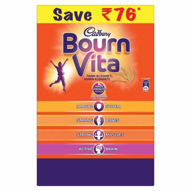 Cadbury Bournvita Salute Bevanda Vitamins Integratori Energia 2 KG Confezione
