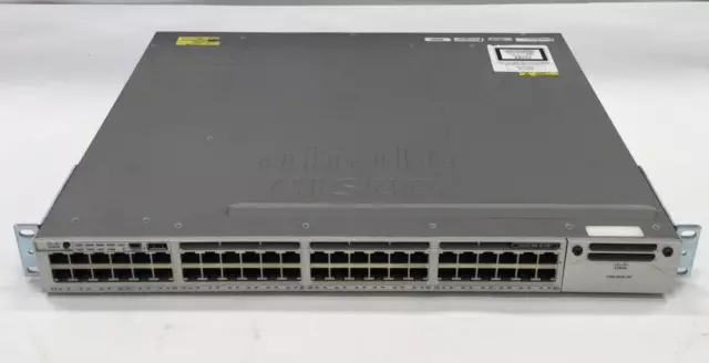 Cisco Catalyst 3850 48 PoE+ WS-C3850-48P Gigabit Ethernet Switch 48 Port Silver