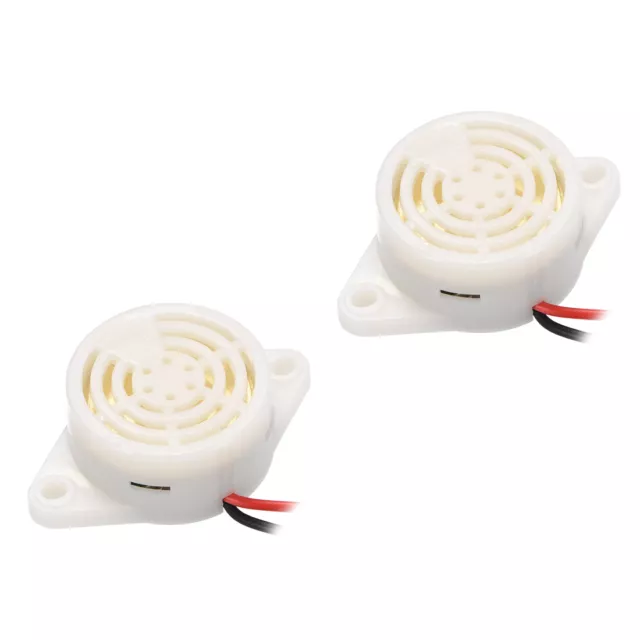 2 Pcs DC3-24V Active Electronic Buzzer Piezo Alarm Sounder Intermittent 100dB