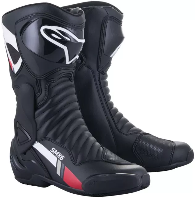 Bottes Moto Alpinestars Smx 6 V2 Homme Blanc Gris