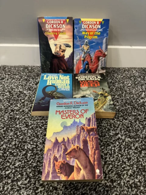 Gordon R Dickson  Joblot Of 5 Vintage 80’s Science Fiction Fantasy Paperbacks