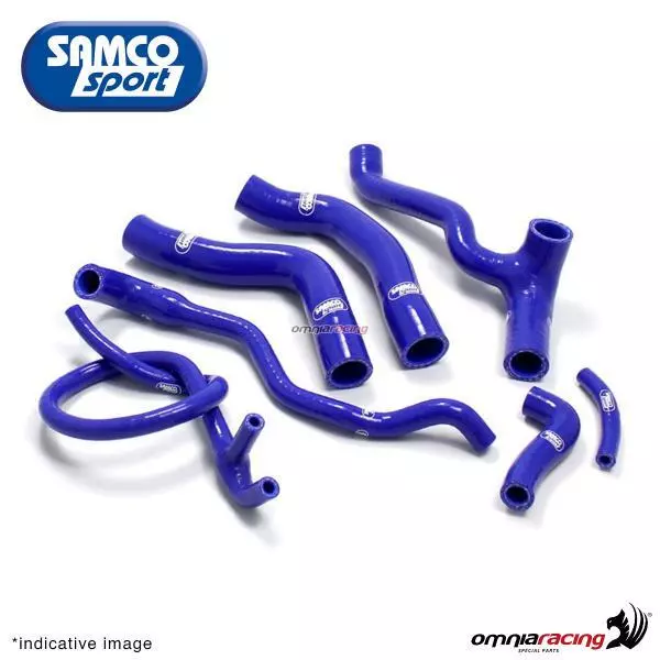 Kit tubi radiatore Samco colore blu per Suzuki GSXR1000 K5/K6 2005/2006