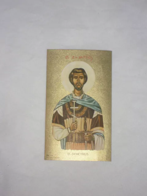 Andachtsbild Heiligenbild Santino, Holy Card, Hl. DEMETRIUS