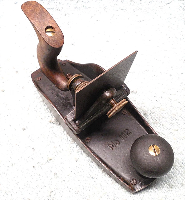 Stanley 112 Scraper Plane SW Sweetheart Logo Blade w Wood Bottom Cabinet Maker