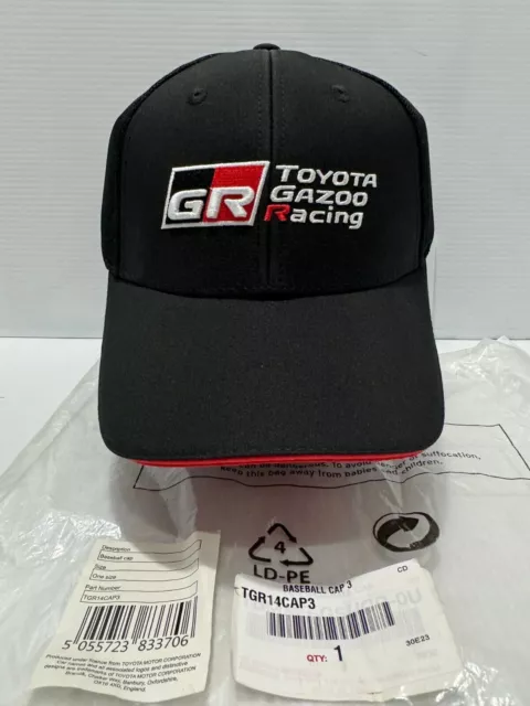Gorra Toyota Gazoo Racing auténtica y nueva con etiqueta y embalaje...