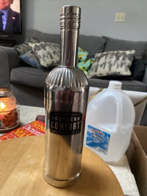 Southern Comfort M.W. Heron's Bottle Shaped Metal Cocktail Drink Shaker Home Bar