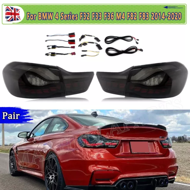 GTS Style For BMW F32 F33 F36 M4 F82 F83 Rear LED Tail Lights Sequential Lamps