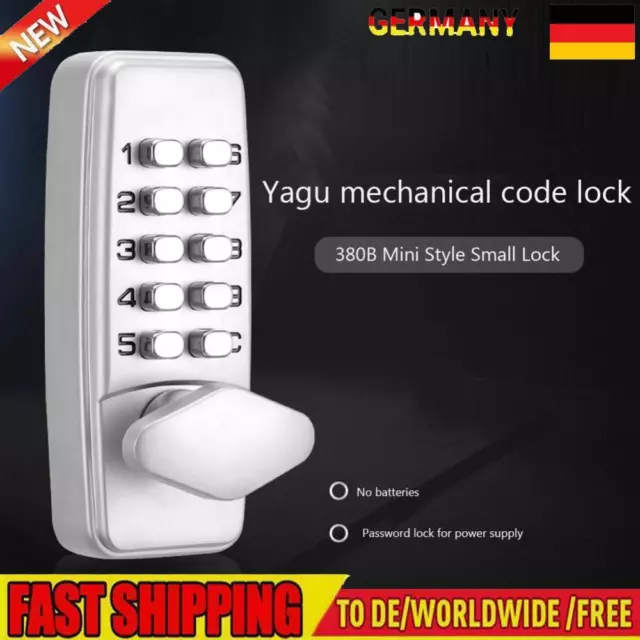 Metal Door Code Lock Sturdy Waterproof Password Security Lock for Home Furniture