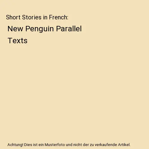 Short Stories in French: New Penguin Parallel Texts, Richard Coward