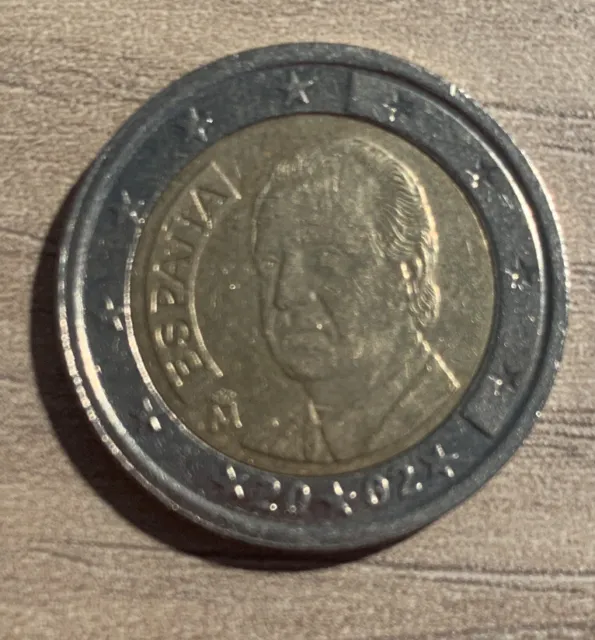 Pièce de 2 euros rare 2002  Roi d’Espagne