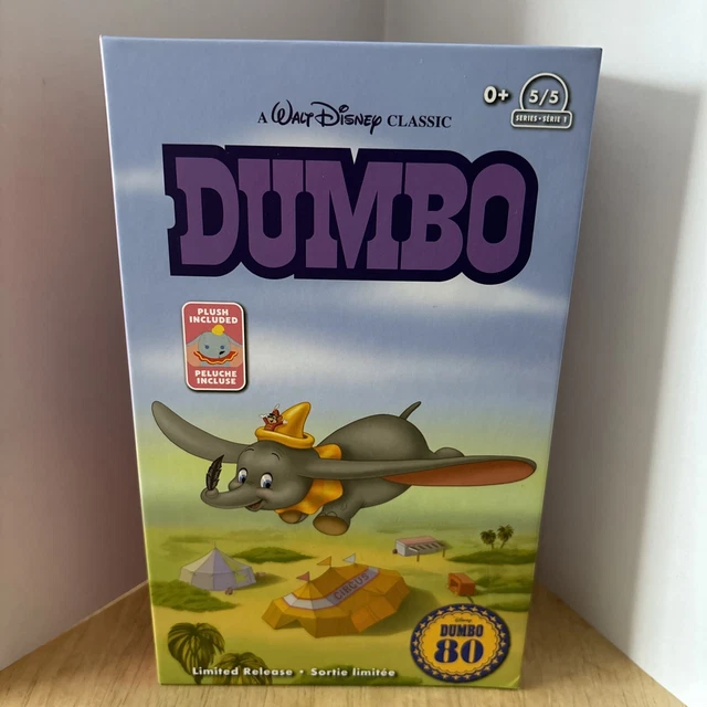 WALT DISNEY DUMBO Plush In VHS Box 80th Anniversary Limited Release 5/5 ...