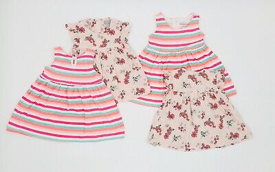 Baby Girls Twins Bundle Dresses Ages 3-6 Months Primark New