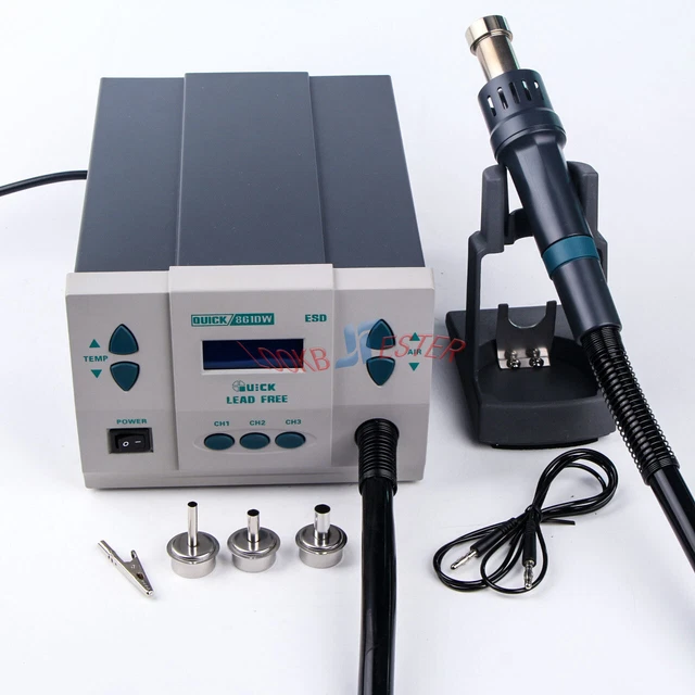 220V Fast QUICK861DW lead-Free hot 1000W High-Power Hot air Disassembly Station