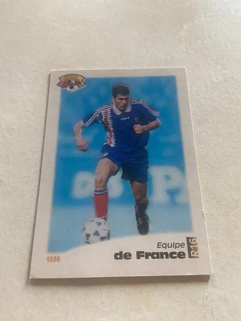 Carte Panini Zinedine Zidane France #r16, Saison 1995, Non Gradée