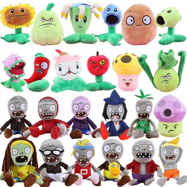 15-30cm Plants Vs Zombies Dolls Plush Kid Baby Toys Stuffed Soft Dolls Car Decor