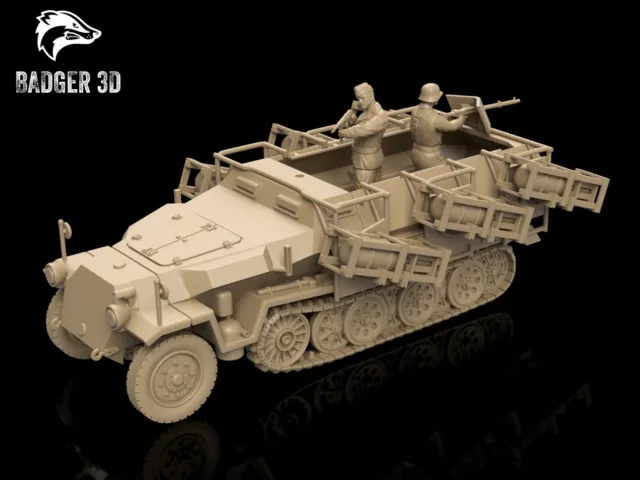 WWII German Sd.Kfz.251/1 II Ausf.B - Resin Bolt Action / Chain of Command