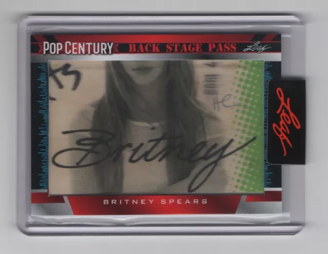 2021 LEAF POP Century Superstar Swatches Britney Spears Jumbo