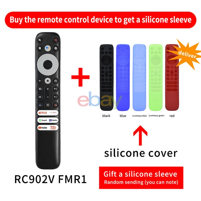 thumbnail image 2 of RC902V FMR1 Voice TV Remote Control For TCL 8K TV 65X925 – 433MHz, Black, Unbranded, Batteries Not Included 2 of 5