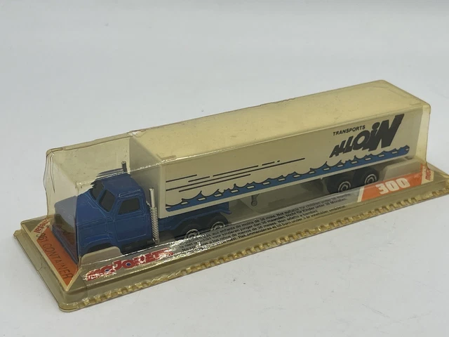 Jouet - MERCIER - Camion américain avec sa remorque - Bleu - Enfant