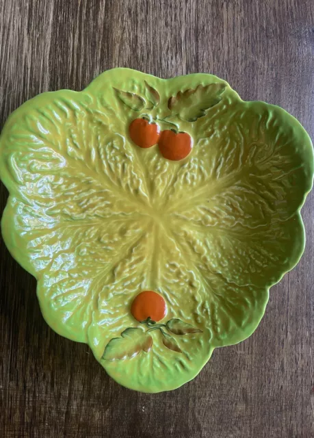 Carltonware Australian design cabbage leaf and tomatoes dish vintage collectable