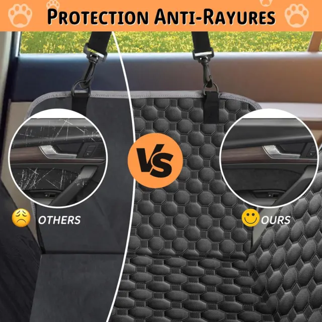 Housses De Siège D'Auto Pour Chien, Protection Banquette D'Arrière Tansport En V 3