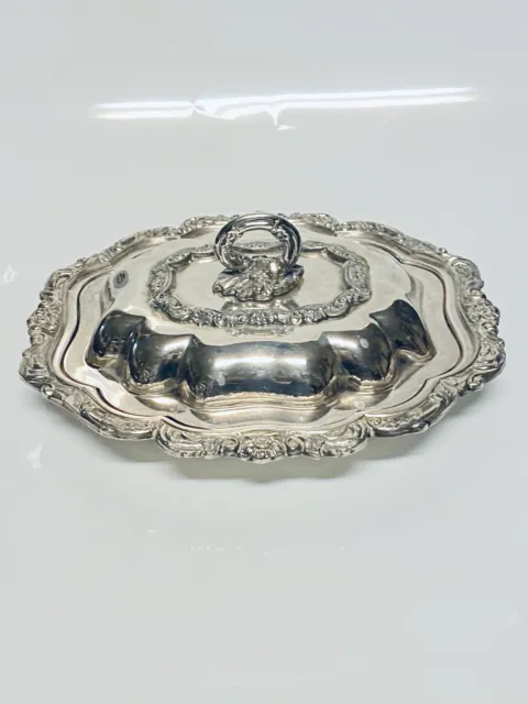 Barbour International Silver Plate Covered Entree Severing Dish 2