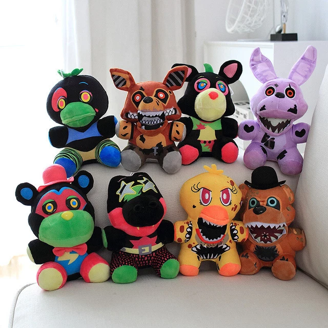 FNAF FIVE NIGHTS at Freddy's Security Breach Plush Toy 7" Bear Foxy ...