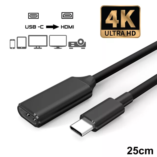 USB-C auf zu HDMI Adapter 4K UDH Typ C HDMI Samsung MacBook Huawei Dell