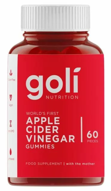 Goli Apple Cider Vinegar Gummy Vitamins - 60 Pieces