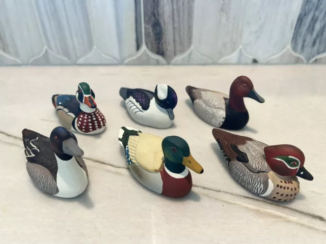 1984 Vintage Avon Duck Figurines Collector Duck Series Lot/Set Of 6 Decoy