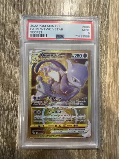 Mewtwo Vstar 086/078 - Pokemon Go - Gold Secret Rare Card