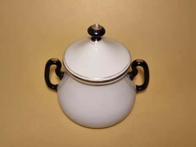 Biedermeier Porzellan Zuckerdose FAS Schumann Moabit 1850-60. antik Berlin