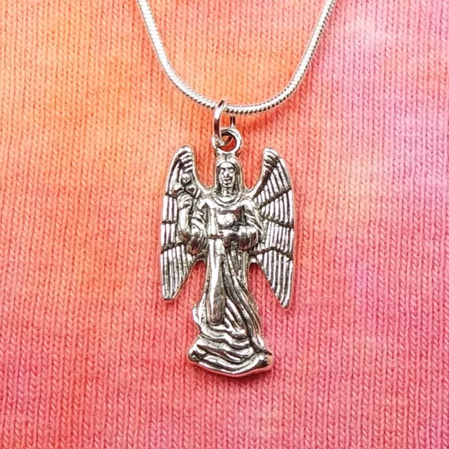 Archangel Zadkiel Necklace, Arch Angel Zadquiel Zedekiel Zadakiel Charm Pendant