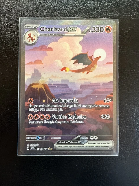 199/165 POKEMON 151 Charizard ex Alternative Art Rara Segreta ITA EUR ...