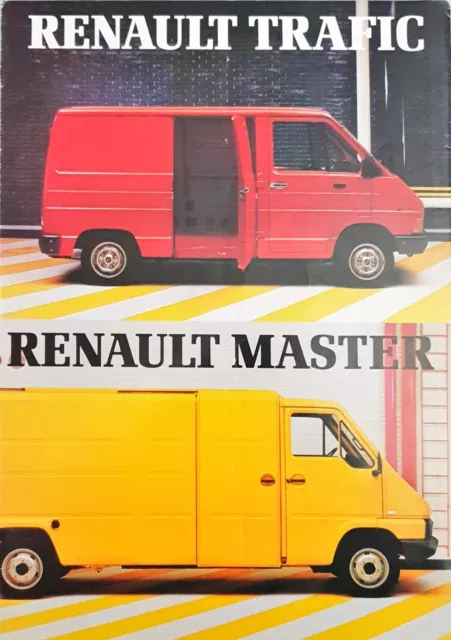 Renault Trafic & Master Van Brochure 1981