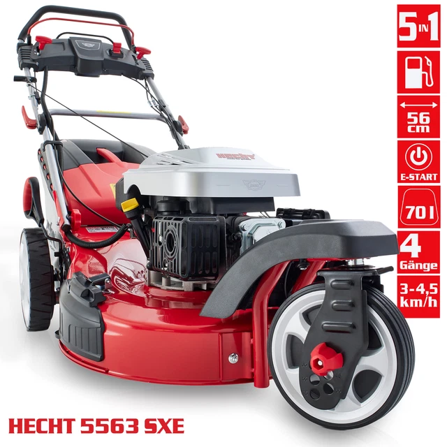 RASEN MÄHER BENZIN mit Antrieb Elektrostart Hand Mulch Motor