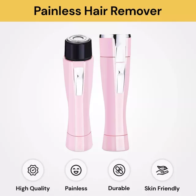 Women Facial Electric Shaver Trimmer Body Face Leg Bikini Armpit Hair Remover 2