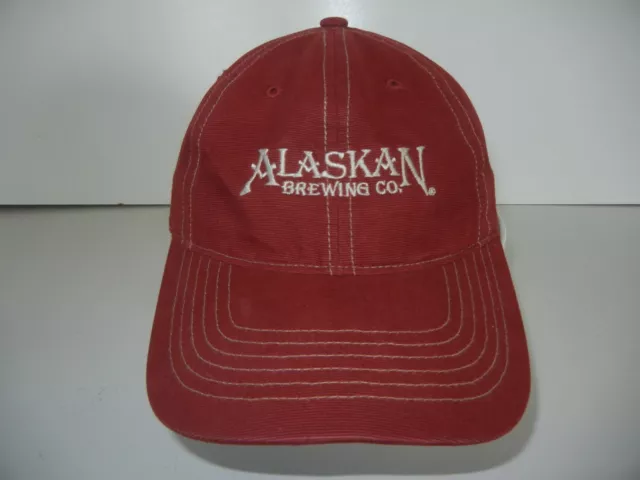 ALASKAN BREWING CO Alaska Amber Red BREWERY BASEBALL HAT Beer Fan Fishing Cap