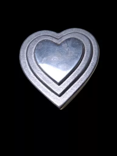 Wilson Pewter Heart Shape Trinket Box with Lid