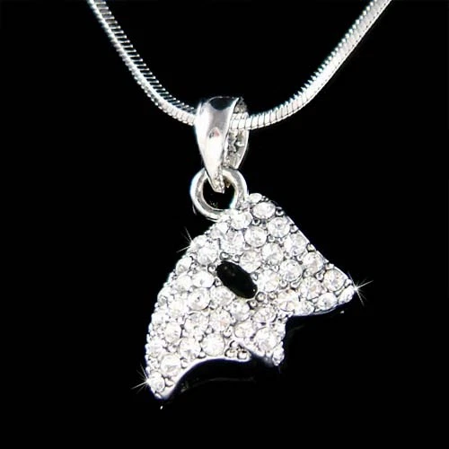 ~Phantom of the Opera Masquerade made with Swarovski Crystal Mask Charm Necklace
