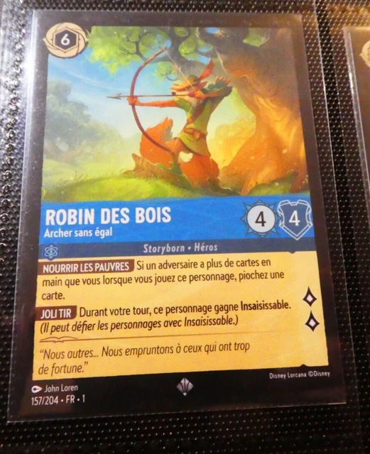 LORCANA CHAPITRE 1 Disney France Card Game Carte 157/204 FR Francais