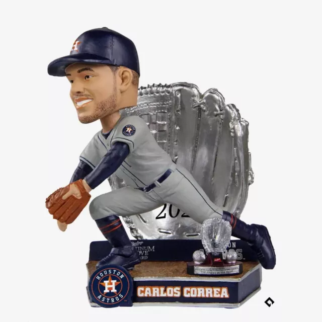 Carlos Correa Houston Astros 2021 Platinum Glove Bobblehead MLB Baseball