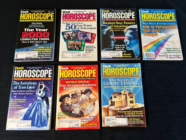 趣味 Dell Horoscope, Penny Publications, 1995 DELL Horoscope Mixed Lot of 15 Magazines 1976-1979 Astrology