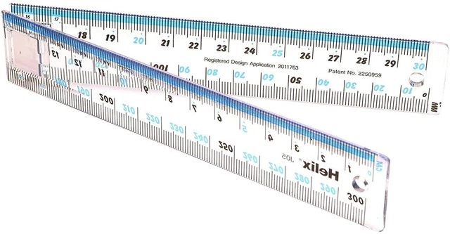 HELIX FOLDING RULER 30cm Packs of 1/10/20/50 and 100 (J05100) £2.49 ...