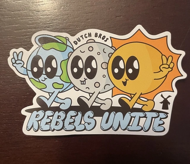 Dutch Bros April 2024 Sticker Sunny Ernaline