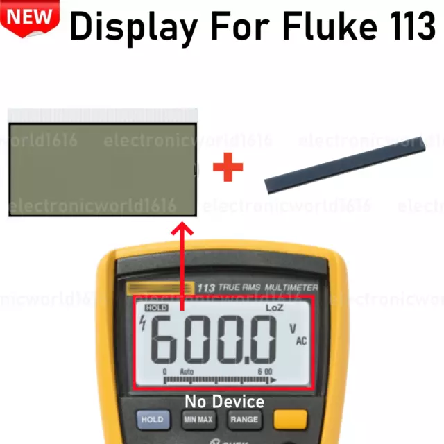 Per Fluke 113 Digital TRMS Utility multimetro display LCD ricambio parti di riparazione